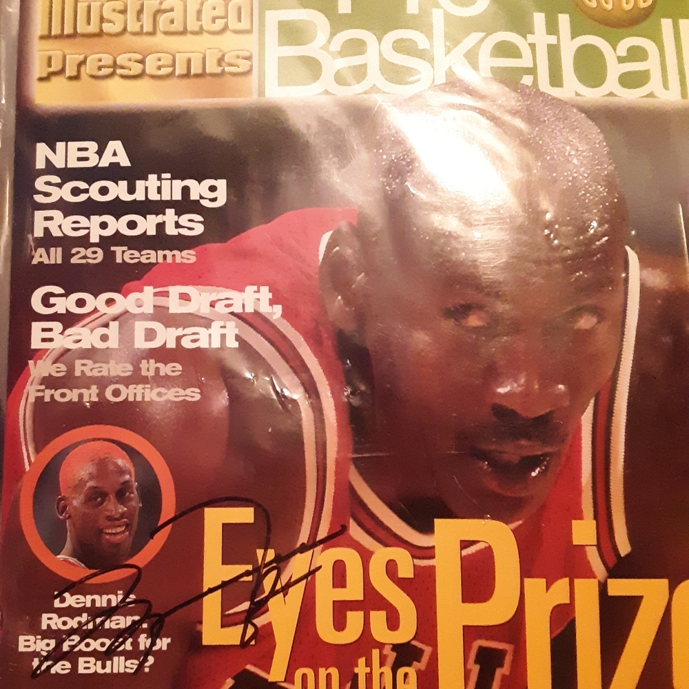 Sports Illustrated MICHAEL JORDAN SIGNED 1995-96'